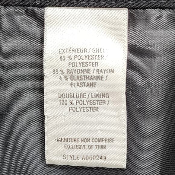 Jacob Skirt Women's SZ 14 Zip Closure Slit Straight A Line Black Career Office - Picture 9 of 9